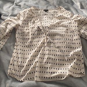 Blouse with polka dots